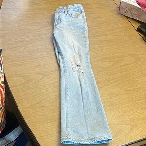 Boot leg-Old Navy Light Blue Kids Distressed Jeans